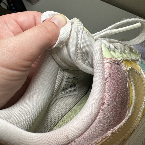Nike Women's Size 6.5  Air Force 1 Low Tear Away Pastel Reveal Shoe Casual Trend - Picture 9 of 12